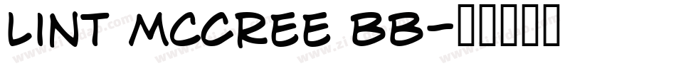 Lint McCree BB字体转换